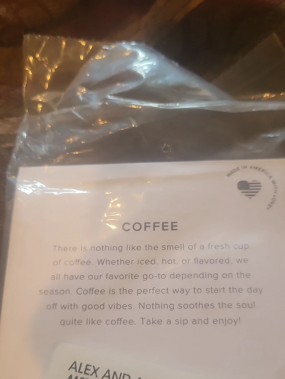 Alex Ani Limited Edition Bracelet Sealed Boxed Coffee Is My Love Langage